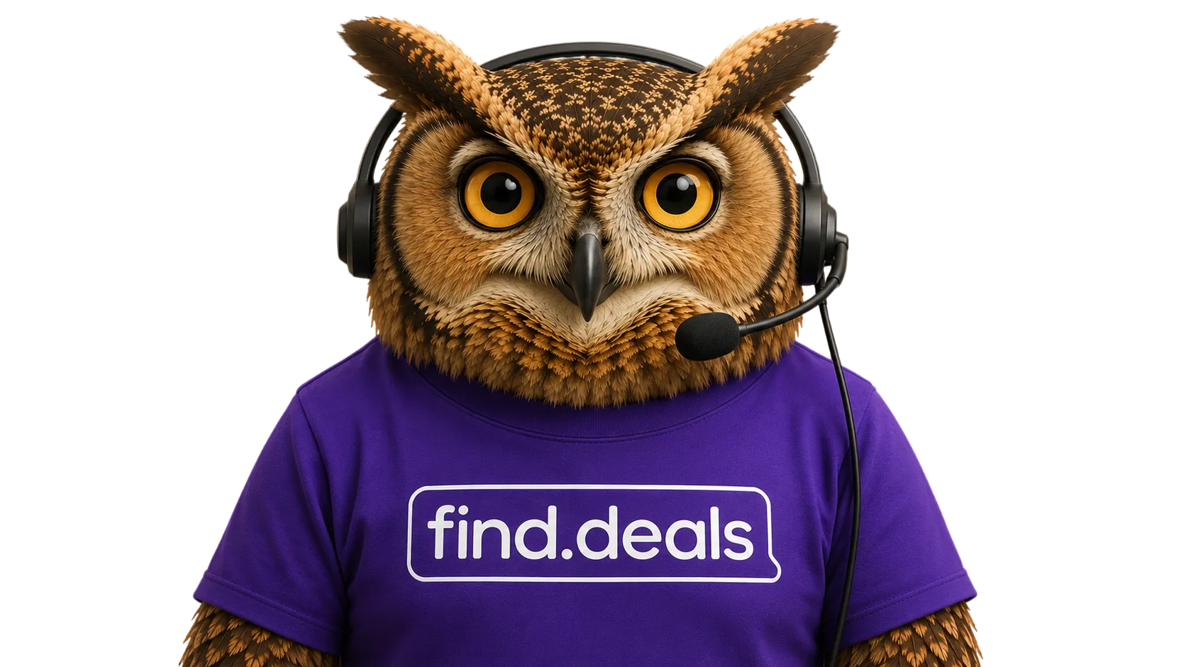 find.deals™ owl mascot