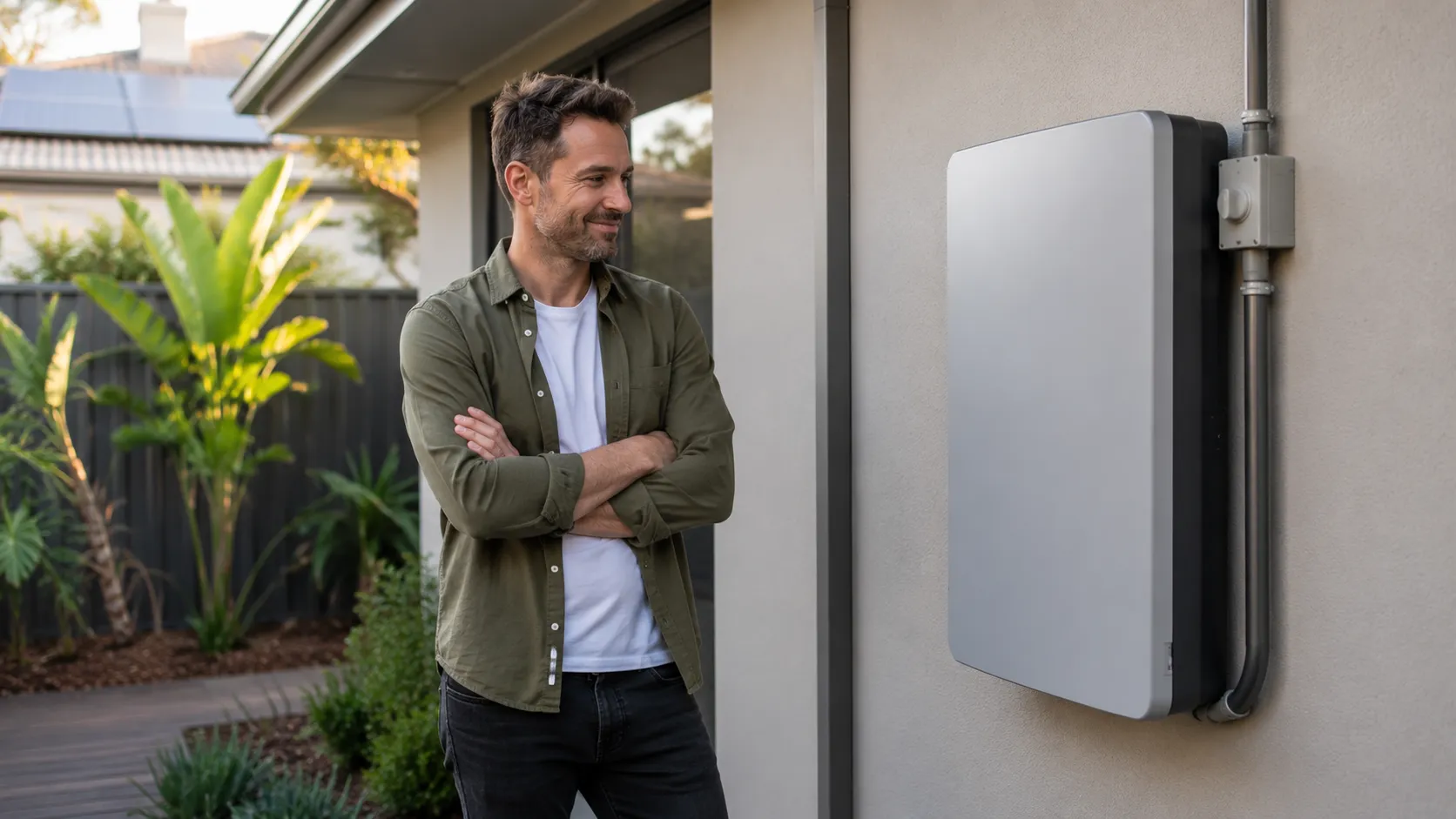 Home battery system financed with a green home loan in Australia
